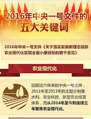一圖讀懂｜2016年中央一號文件的五大關(guān)鍵詞